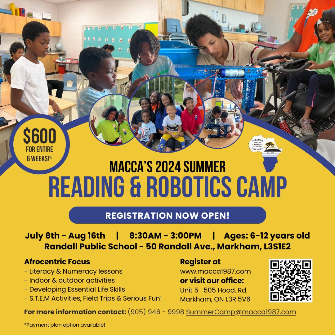 Happening this Month!! May 15(Wed) Parent & Youth Symposium forms.gle/n9ehVMDmHBeVCM… July 8- Aug 16 Summer Reading Robotics Camp Registration Link forms.gle/2XeELsPWyu46Lg… Jun 1 (Sat) Youth Carnival at Markham Sports Dome @YCDSB @YRDSB @middlefie