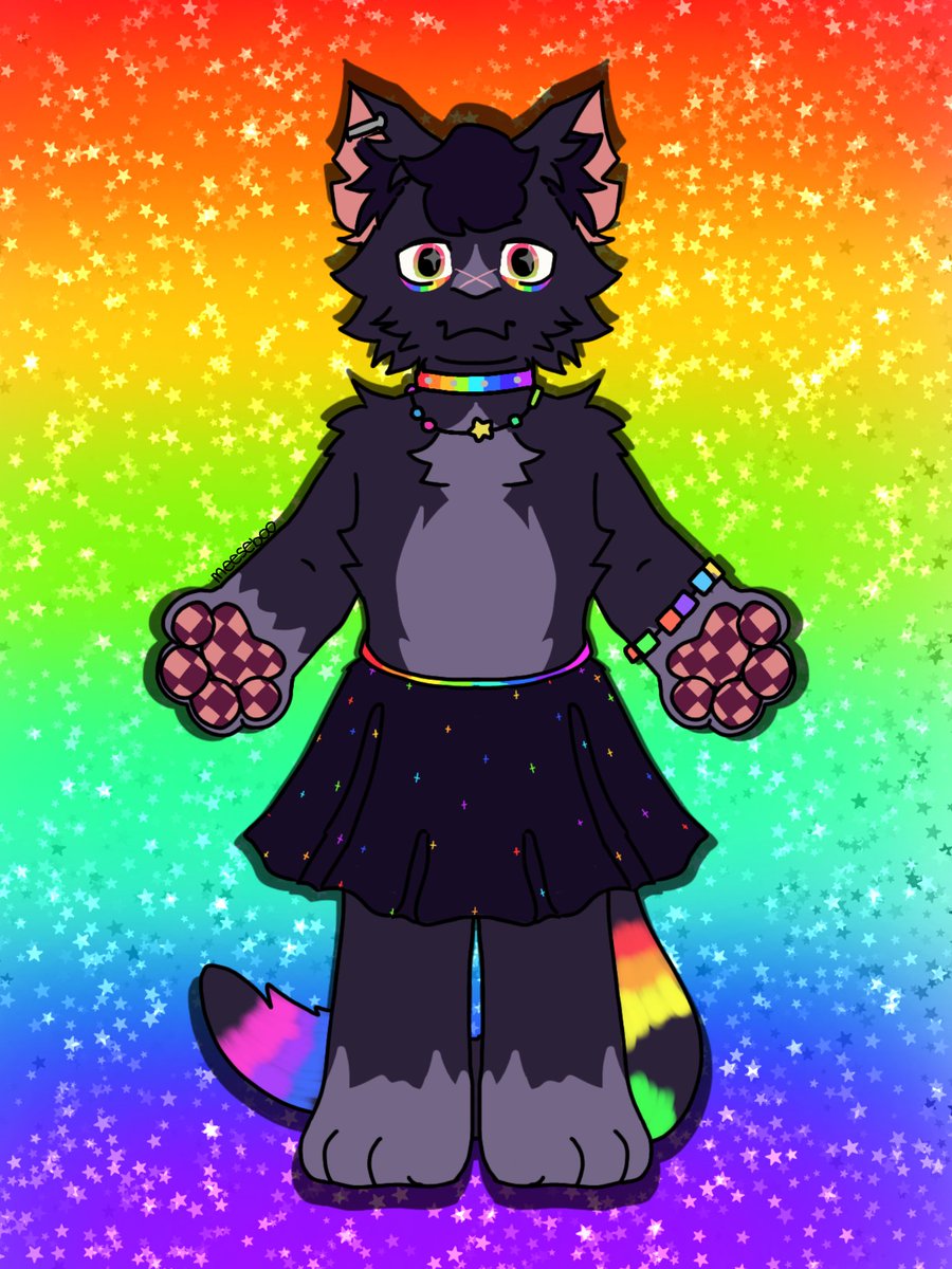 Kitty adopt!!🐈‍⬛️🌈

- £13//$15//€14
- P@ypal only!!
- Comes with one other drawing:>
(Comment if interested!!!!)

#furryart #furryadopt