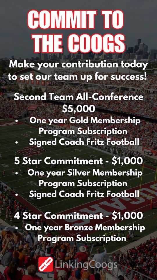 Every contribution helps when you #COMMIT2THECOOGS . We can’t do it without your help and are appreciative of every donation! Get involved ⬇️⬇️ thelinku.com/donate/univers…