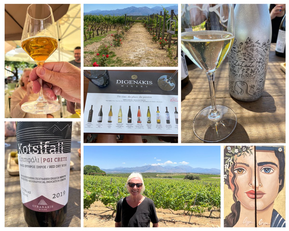 Did you know that winemaking in Crete goes back to the Minoan times of 4,000 years ago? #WineWednesday memories take me back to a wonderful food and wine tour. Have a taste! #ifwtwa #visitgreece travelingwithsweeney.com/day-trip-to-cr…