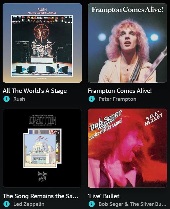 which of these #1976albums do you like most?
🎤 🎶 🎹 🥁 🎸 🔊

#RUSH #PeterFrampton #LedZeppelin #BobSeger #LIVEalbums
