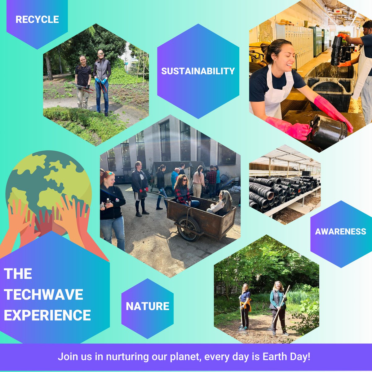 Reflecting on Earth Day with Techwave: Together, let's continue our commitment to sustainability and protect our planet for future generations. #TheTechwaveExperience #techwave #EarthDay #Sustainability