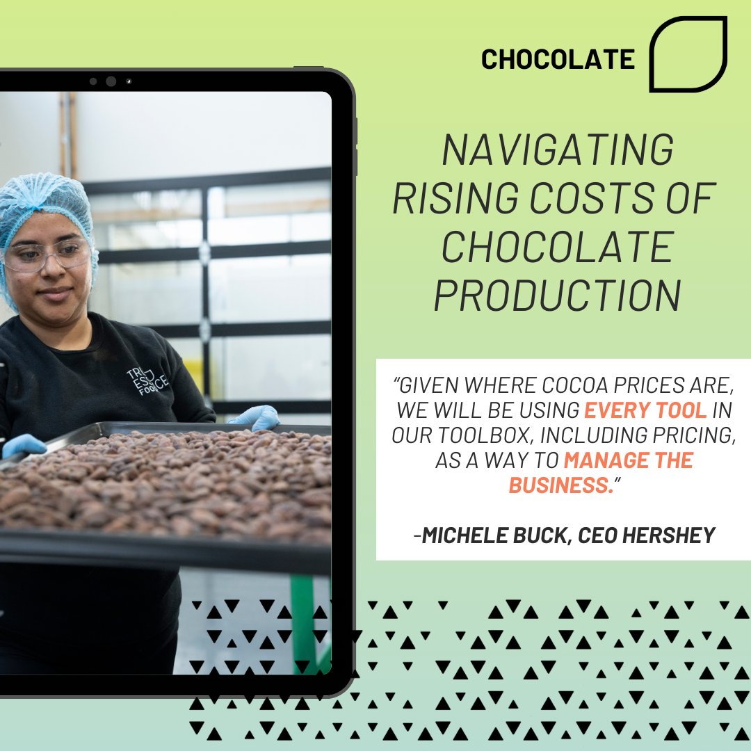 Whether a small craft shop or household name, chocolate makers everywhere are feeling squeezed as cacao prices soar by a staggering 65% 📈

Read our most recent newsroom story about rising chocolate production costs here: trueessencefoods.com/newsroom/navig…

#cacaonews #foodtech
