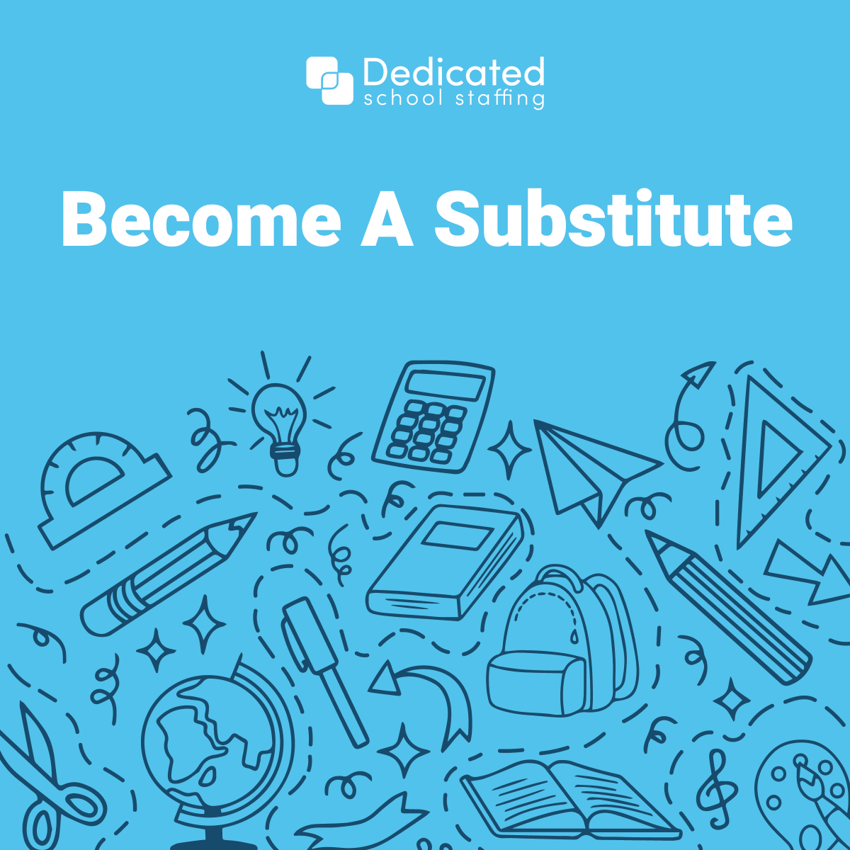 Interested in beginning a new career path? Consider becoming a substitute! Enjoy flexible and valuable experience in the education field and working with children. Learn more: dedicatedschoolstaffing.com