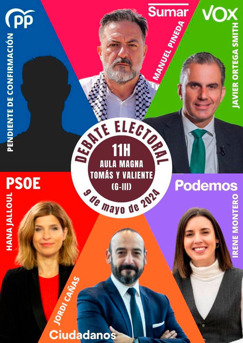 🇪🇺➡️ Mañana a las 11:00h participaré en el debate electoral organizado por la @Rev_Jur_UAM para las próximas elecciones europeas del #9J. Frente a la UE fortaleza, de los recortes y la insolidaridad defendemos una Europa por y para los pueblos. Nos vemos en las…