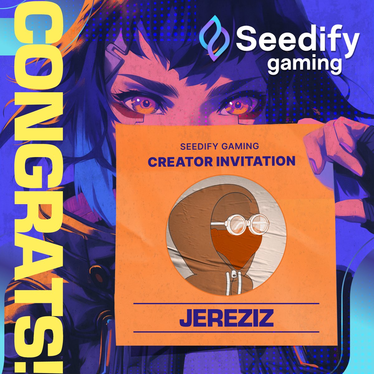 I'm thrilled to announce that @SeedifyFund has invited me to join their creator program Rewards such as: -KOL Allocation investments - Stablecoins - NFT Whitelist allocation $SFUND #SeedifyGamingCreator