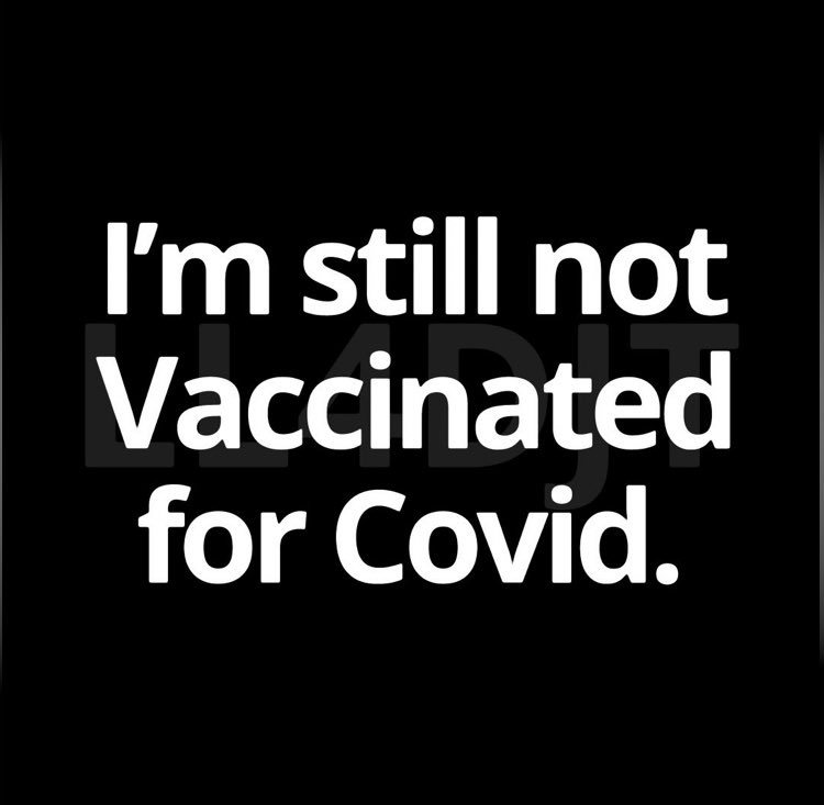 Despite my V.A. Doctor lying to me about how “safe and effective” the COVID “vaccine” is, and telling me I probably wouldn’t be able to get healthcare from the V.A. if I didn’t get “vaccinated”, I’m still not “vaccinated”, and I will never be “vaccinated”.