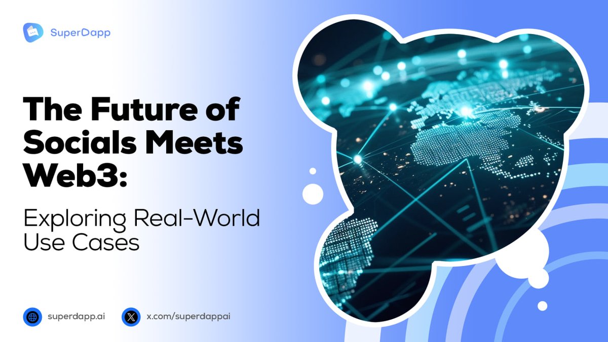 🏊 Dive into the future of social platforms on #Web3! Discover real-world use cases for how #SuperDapp's #tech will transform the way we connect. 

📖 Read our latest article on Medium: 
🔗 superdapp.medium.com/the-future-of-…

#SUPR #SocialFi #AI