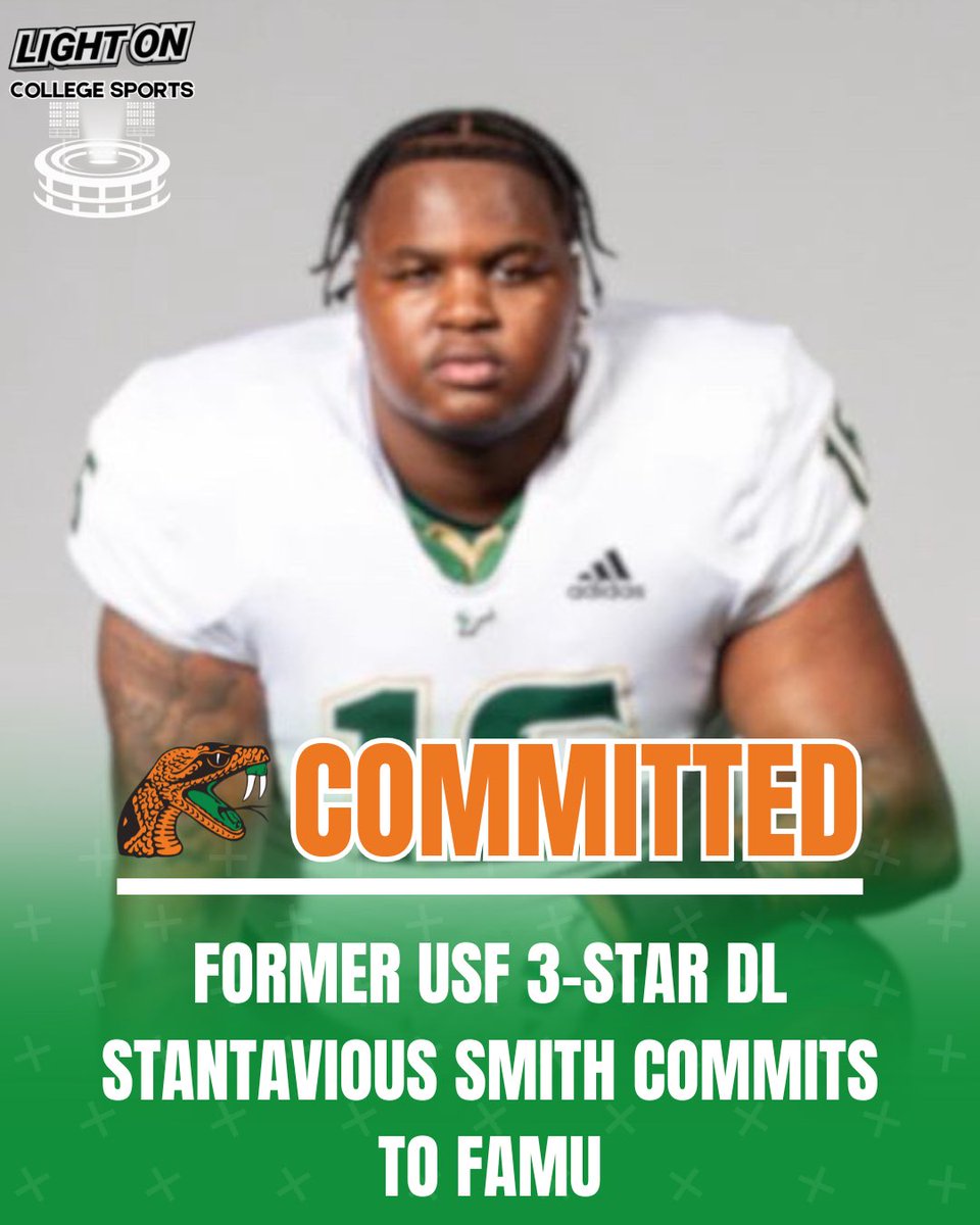 Former USF 3-Star DL Stantavious Smith has committed to FAMU, per his social media. 🐍🔥 #FAMUly @stantavious