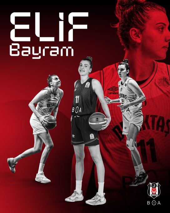 🏀🦅Kulübümüz, Kaptanımız Elif Bayramla sözleşme yenilediğini duyurdu. 

Siyah beyaza devam... @elif_bayram11

#BeşiktaşBasketbol #BeşiktaşBOA