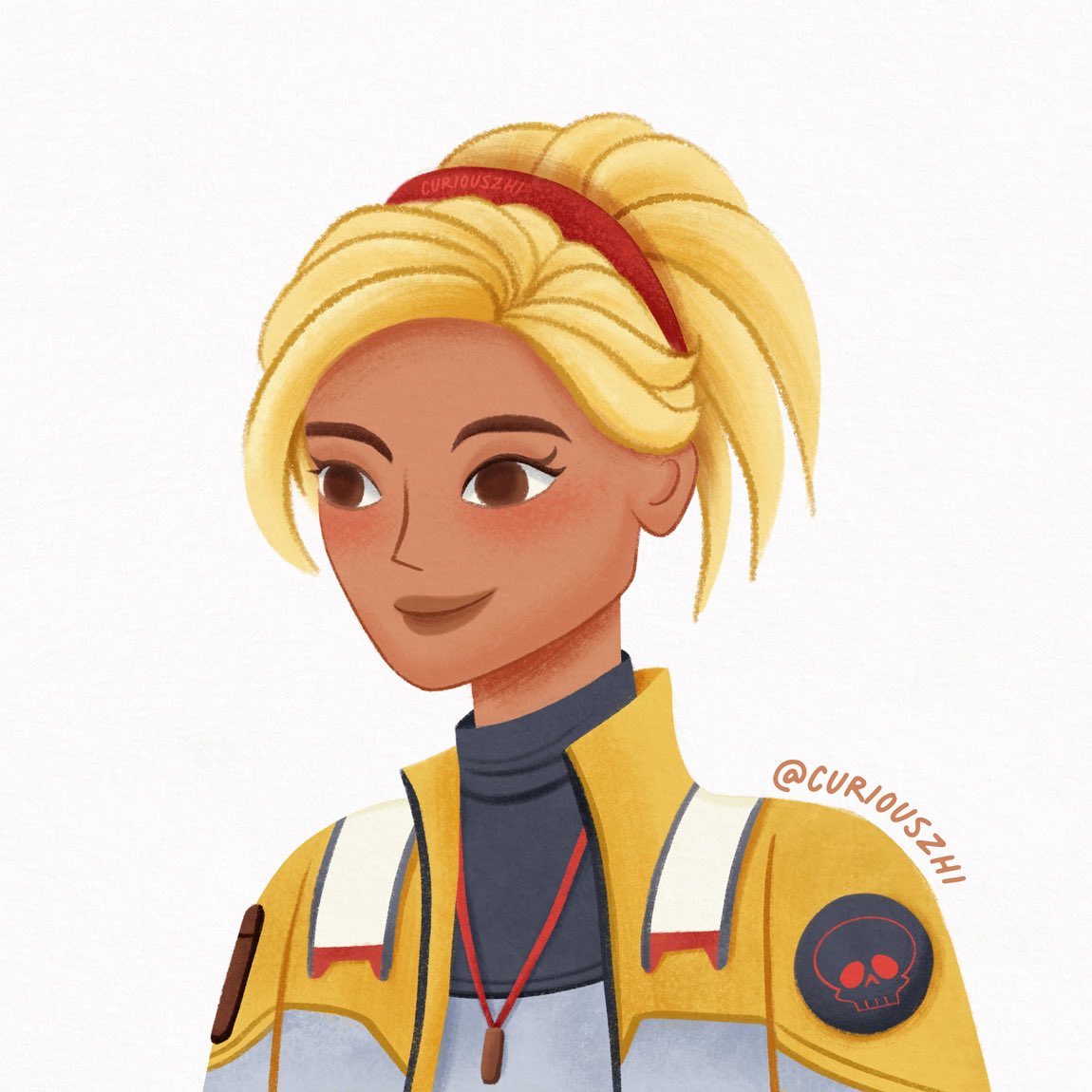 #TheBadBatch - the show may have ended but the fanart won’t! I love that we got to see adult Omega going off to join the Rebellion as a pilot (Tech would be so proud 🥹😭) so I had to draw her! 💛 #TheBadBatchFanArt