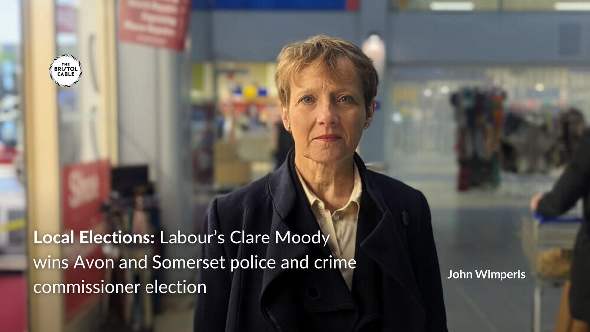 📉 Turnout was low as former MEP Clare Moody narrowly defeated incumbent Conservative Mark Shelford. ✍️ Full story by John Wimperis here: bit.ly/3y3hNQy