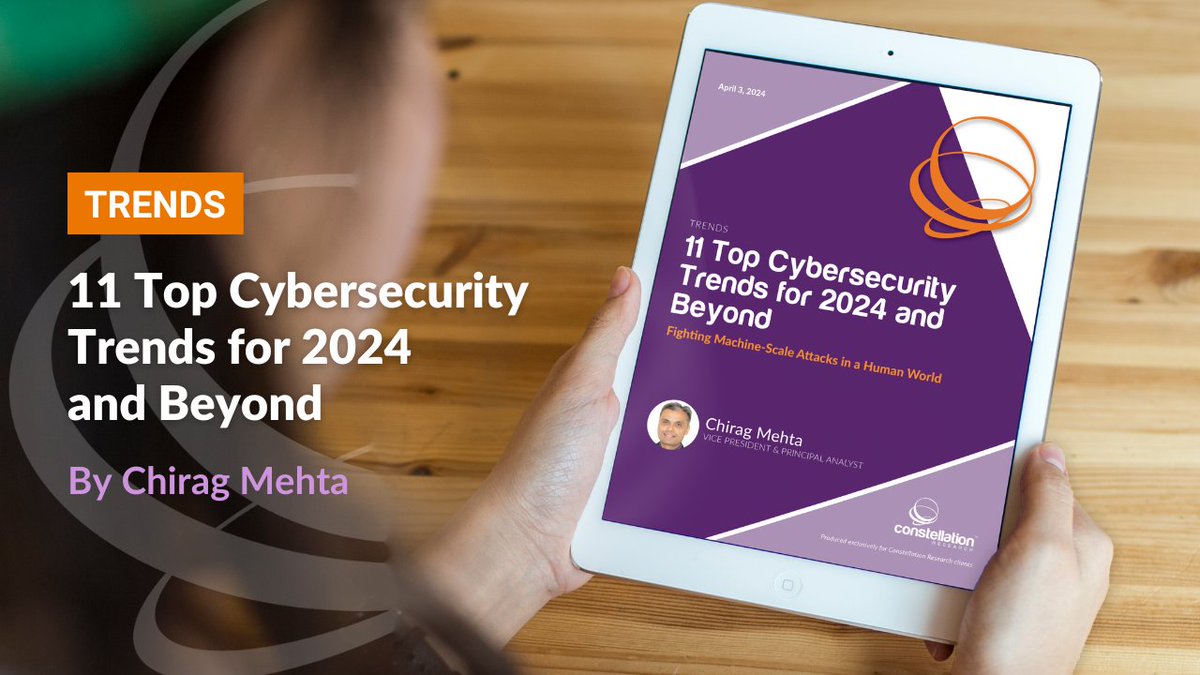 Trends: 11 Top Cybersecurity Trends for 2024 and Beyond bit.ly/49h1gW8 @Chirag_Mehta offers a holistic view into the broader cybersecurity landscape and shares tangible recs for CxOs who are navigating the #cybersecurity maze.