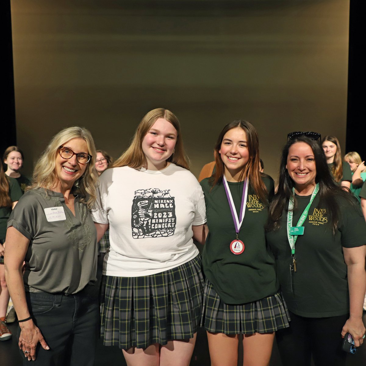 Today, Nerinx Hall was honored with our 2024 nominee medal for the St. Louis High School Musical Theatre Awards! We are thrilled to be nominated in the Technical Execution category for our production of Into The Woods. 🌟 #NerinxHall100 #SLHSMTA