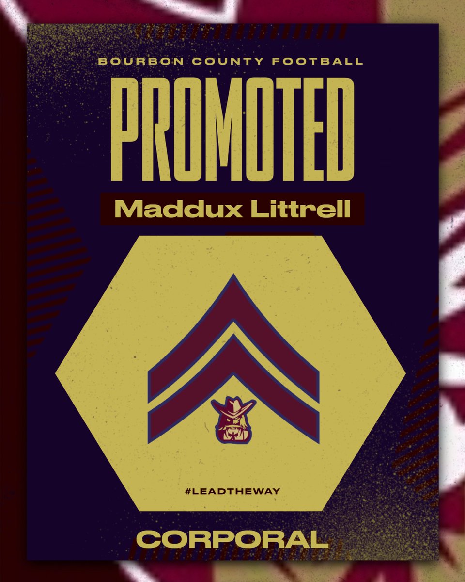 Congratulations to Maddux Littrell on his promotion to Corporal!  #LEADtheWay