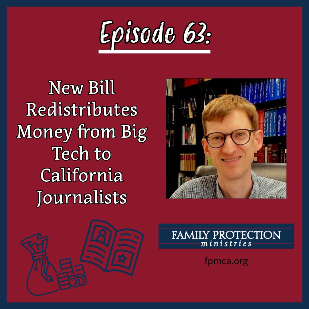 Episode 63: New Bill Redistributes Money from Big Tech to California Journalists Nathan talks about a new bill by Senator Glazer .Nathan also talks about the upcoming CHEA Convention on May 9-11. Check out FPM's event page for more details. youtu.be/sME-541PtNM