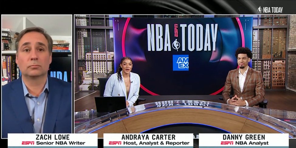 .@Andraya_Carter is the TV equivalent of a three-level scorer... she can host, analyze and report. She's anchoring #NBAToday, now on ESPN.