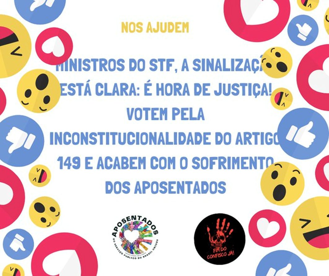 @_lucavalcante Na melhor idade, Ministros, temos o direito a alguns benefícios   e não esse art. 149 da EC103/19!
 @STF_oficial
 @gilmarmendes
 @LRobertoBarroso
 @nunesmarquesK
 @MinAMendonca
 @alexandre
 @Cristianozaninm 
 @FlavioDino
 Dignidade já
#JustiçaParaAposentados