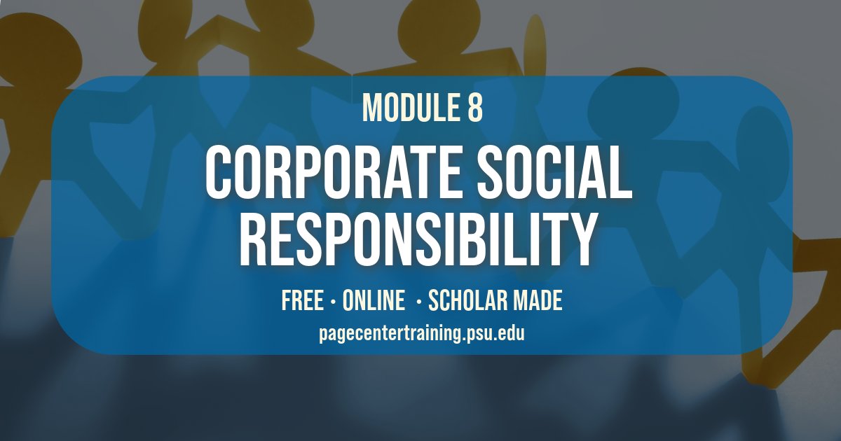 More than 2,500 users have completed Module #8, two lessons that discuss CSR, its role, its importance and how it works. Learn more: pagecentertraining.psu.edu