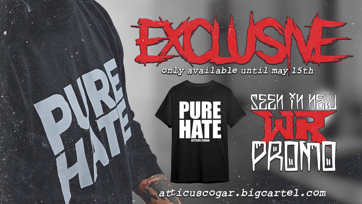 🚨 EXCLUSIVE • ONLY AVAILABLE FOR 7 DAYS & THEN GONE FOREVER atticuscogar.bigcartel.com