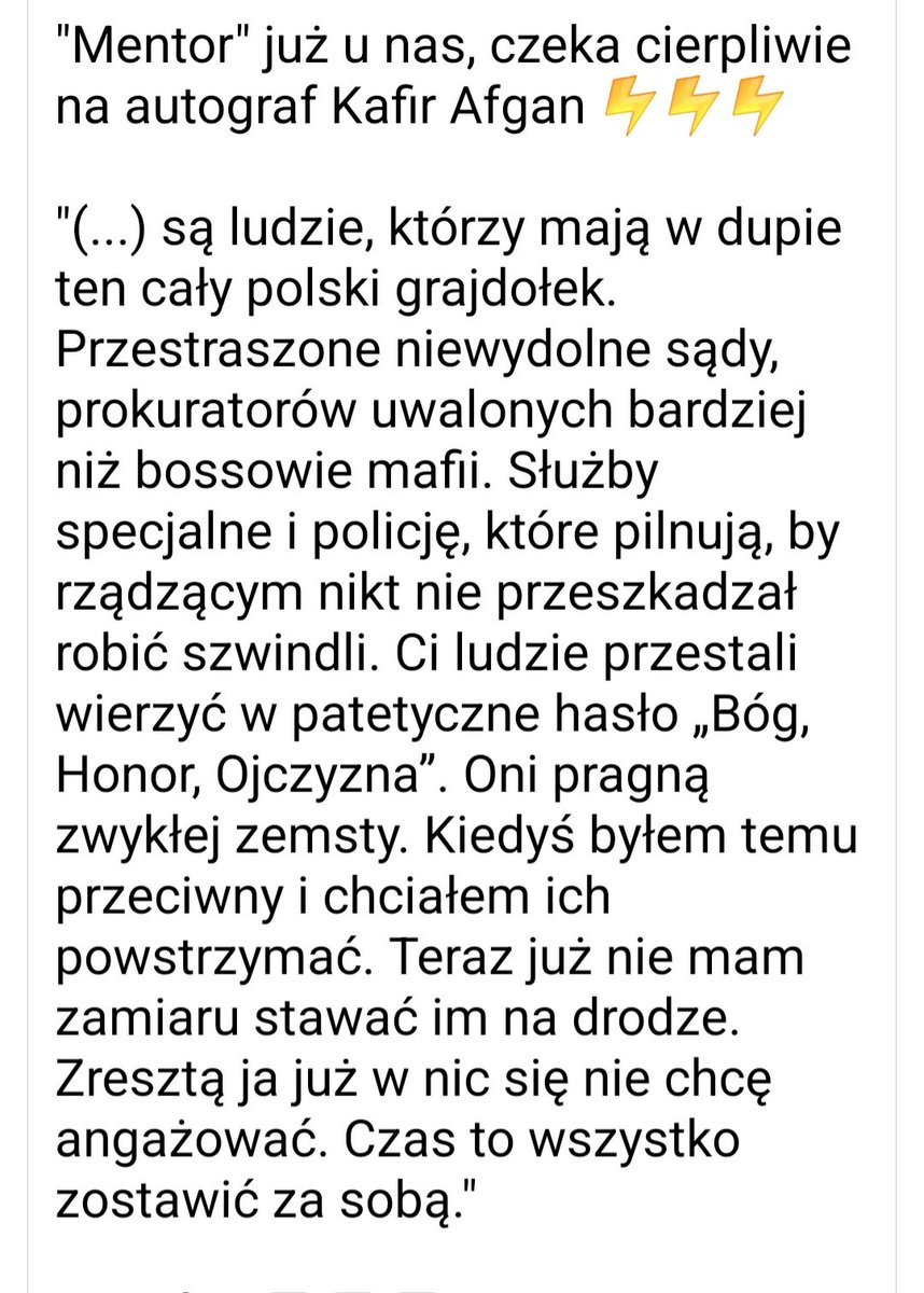 Kafir_PL's tweet photo. MENTOR 15 mają premiera a poniżej fragmencik, chyba nawet aktualny... :) https://t.co/PyCrZTOmCR