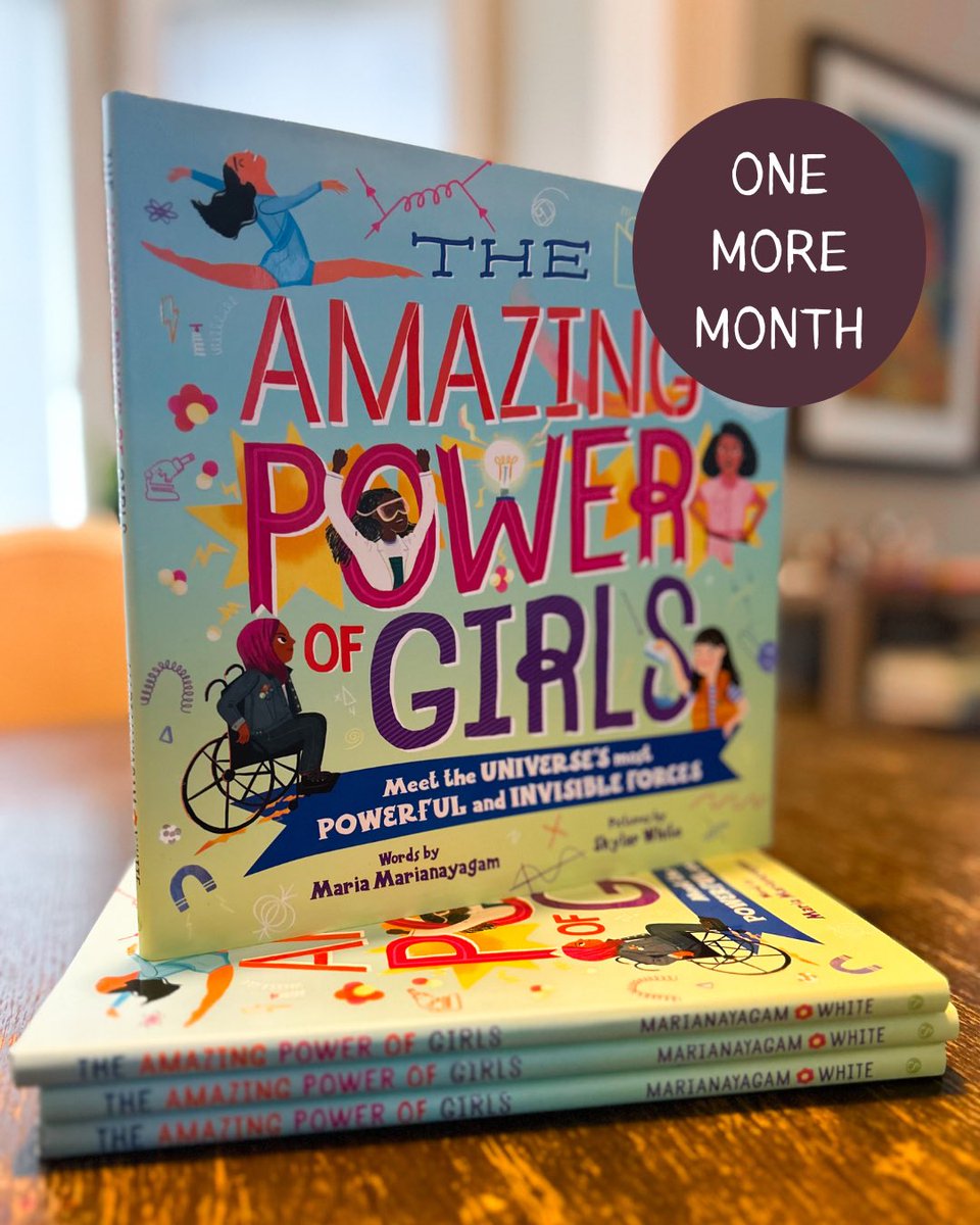 FOUR weeks until The Amazing Power of Girls is out in the world!!

If you pre-order through Owl's Nest, you'll get a signed copy and gift with purchase--you can get it delivered or you can pick it up at my book signing on June 15th. Eeek, can't wait!! 🤩

marianayagam.com/books/the-amaz…