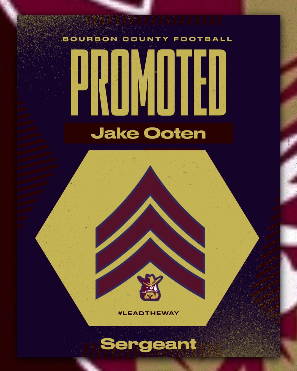 Congratulations to Jake Ooten on his promotion to Sergeant!  #LEADtheWAY