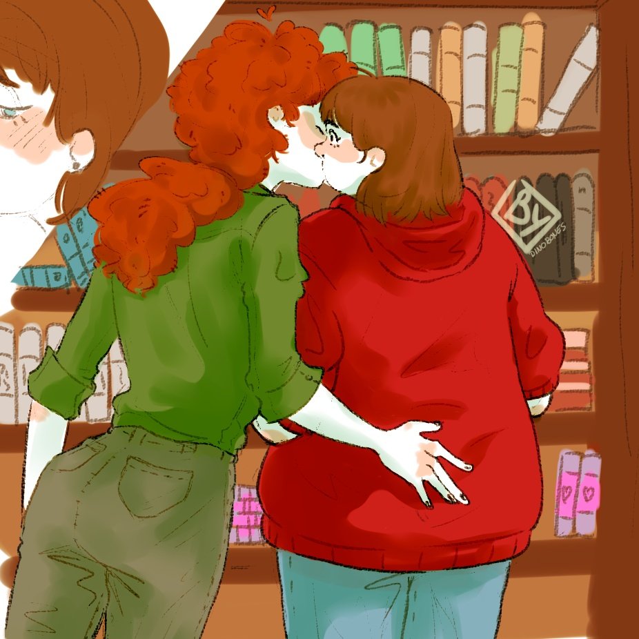 I had a reference for this library kiss!! 
#kyman #SouthPark #southparkfanart