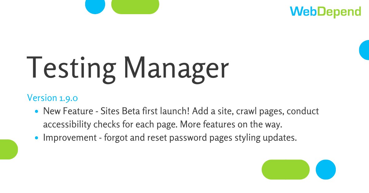 testing_manager's tweet image. 🌐 Our new Sites beta #testingtool launched recently in version 1.9.0. Now it is possible to add a site, start a page crawl and then carry out an #accessibility test for each page.

More features coming soon!

Check out our blog post about it here - cstu.io/715914