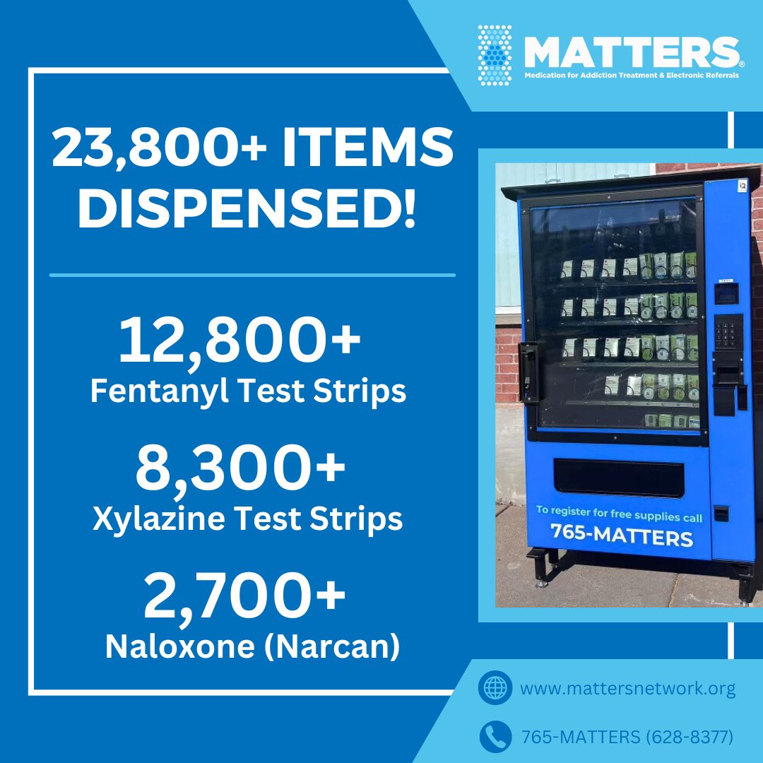 Vending machine update: We are excited to share that our vending machines have collectively dispensed more than 23,800 harm reduction supplies across New York State! Providing individuals with overdose prevention supplies is a critical step toward saving lives.