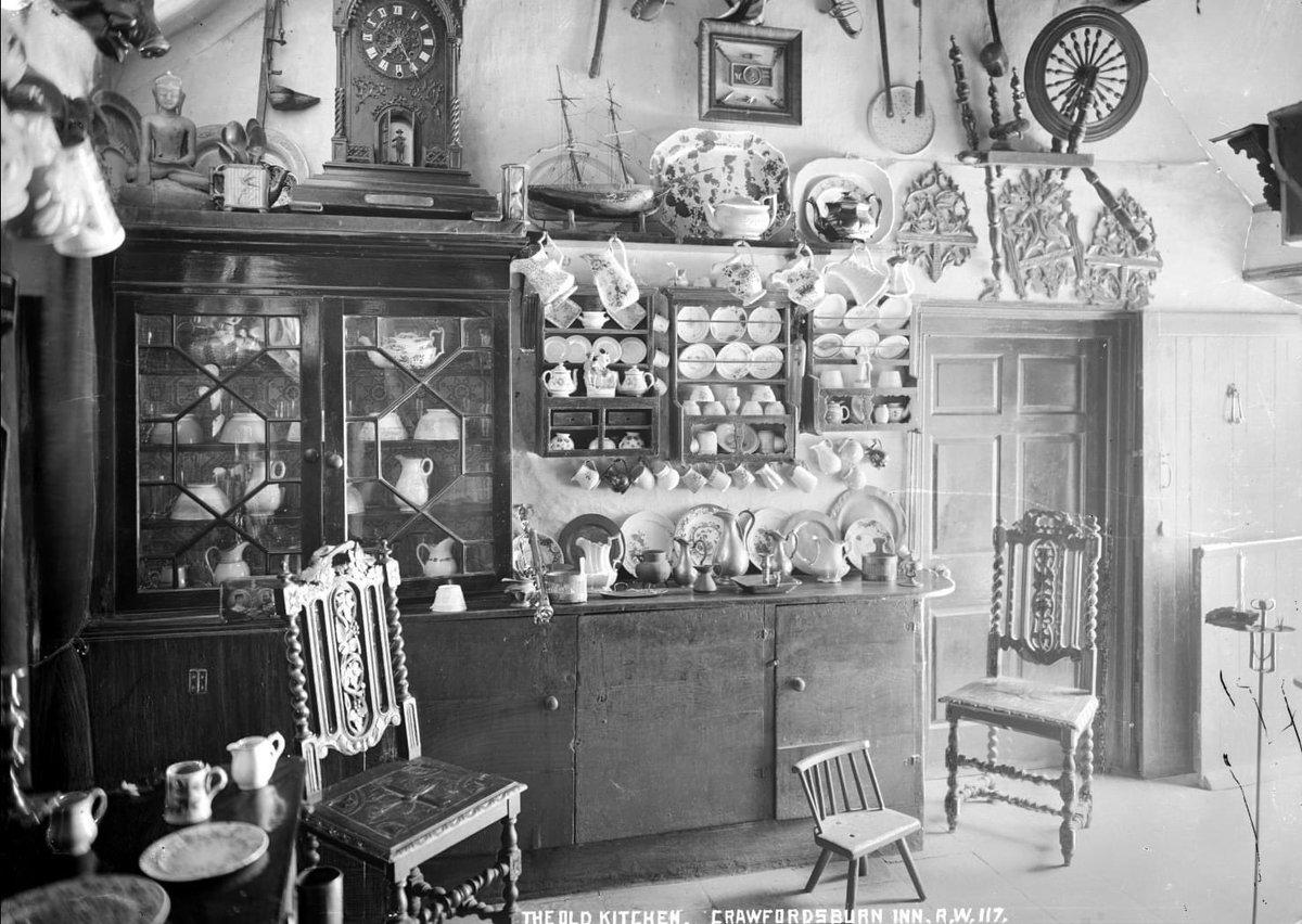 The old kitchen. Crawfirdsburn Inn. Co Down. early 1900s. (National Museums Northern Ireland)