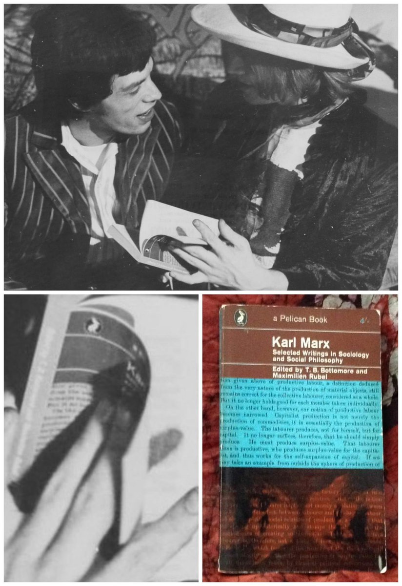 #TheRollingStones #MickJagger & #BrianJones - #KarlMarx Selected Writings in Sociology and Social Philosophy - Pelican #paperback #book