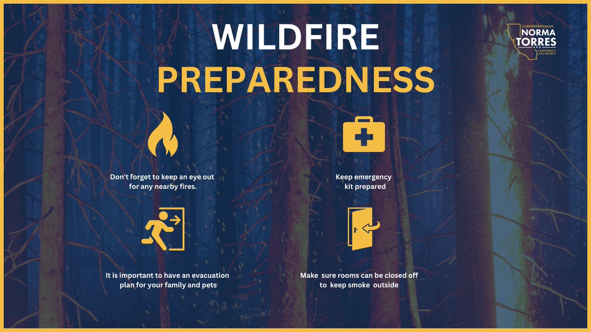 This #WildfirePreparednessWeek I want to thank the first responders who work tirelessly to keep #CA35 communities safe during wildfire season. My resolution would assist the firefighters who are on the frontlines to battle the various fires that threaten our families each day.