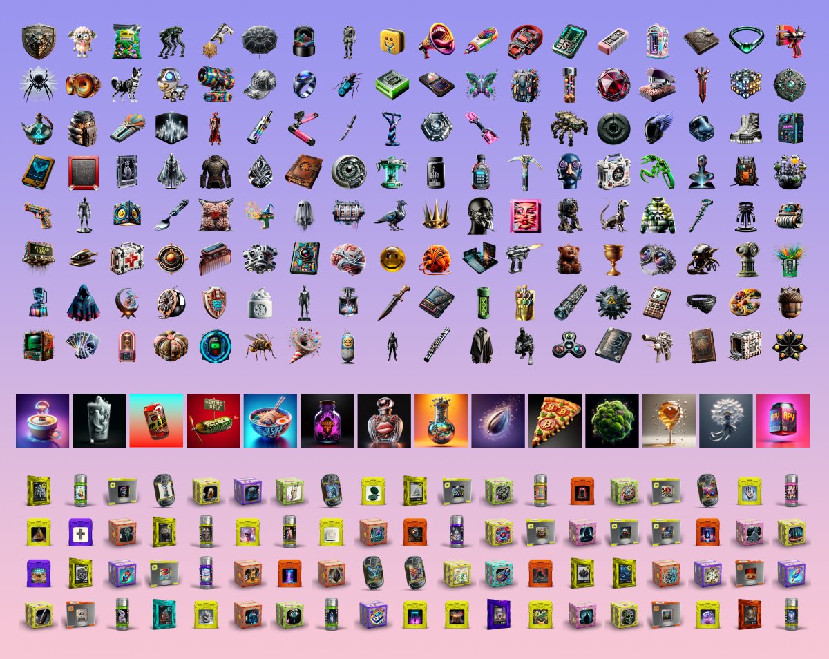 12 Consumables 76 Fusions 144 Equippables (and counting....) ♾ possibilities in Paradigm Found Craft and amass an inventory to be reckoned with at ParadigmFound.com