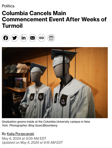 Imagine working hard and spending hundreds of thousands of dollars on your degree just to have some protestors playing make-believe revolution cancel your commencement ceremony!