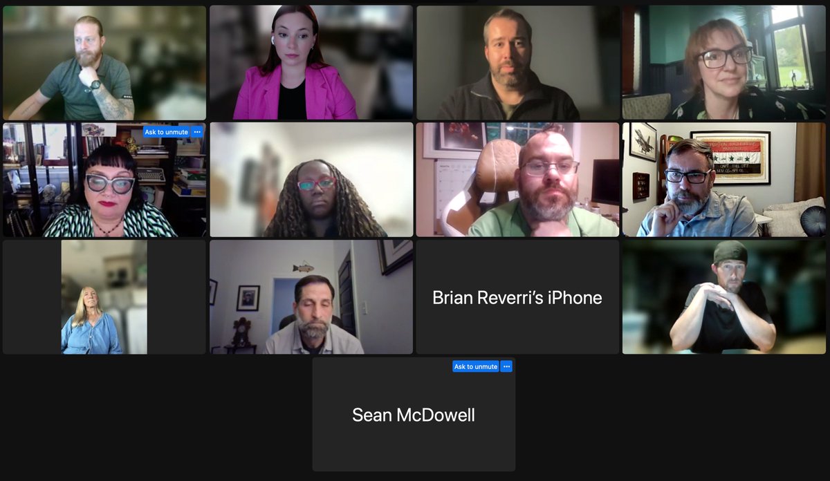 Session one of the May #IAVACavalry training in the books 🙌🥳 Big shoutout to these veteran advocates for their passion and excitement. This cohort is virtual, representing 9 different states, but the squad energy is real 💪 And thanks to @jess_mc for joining us again.