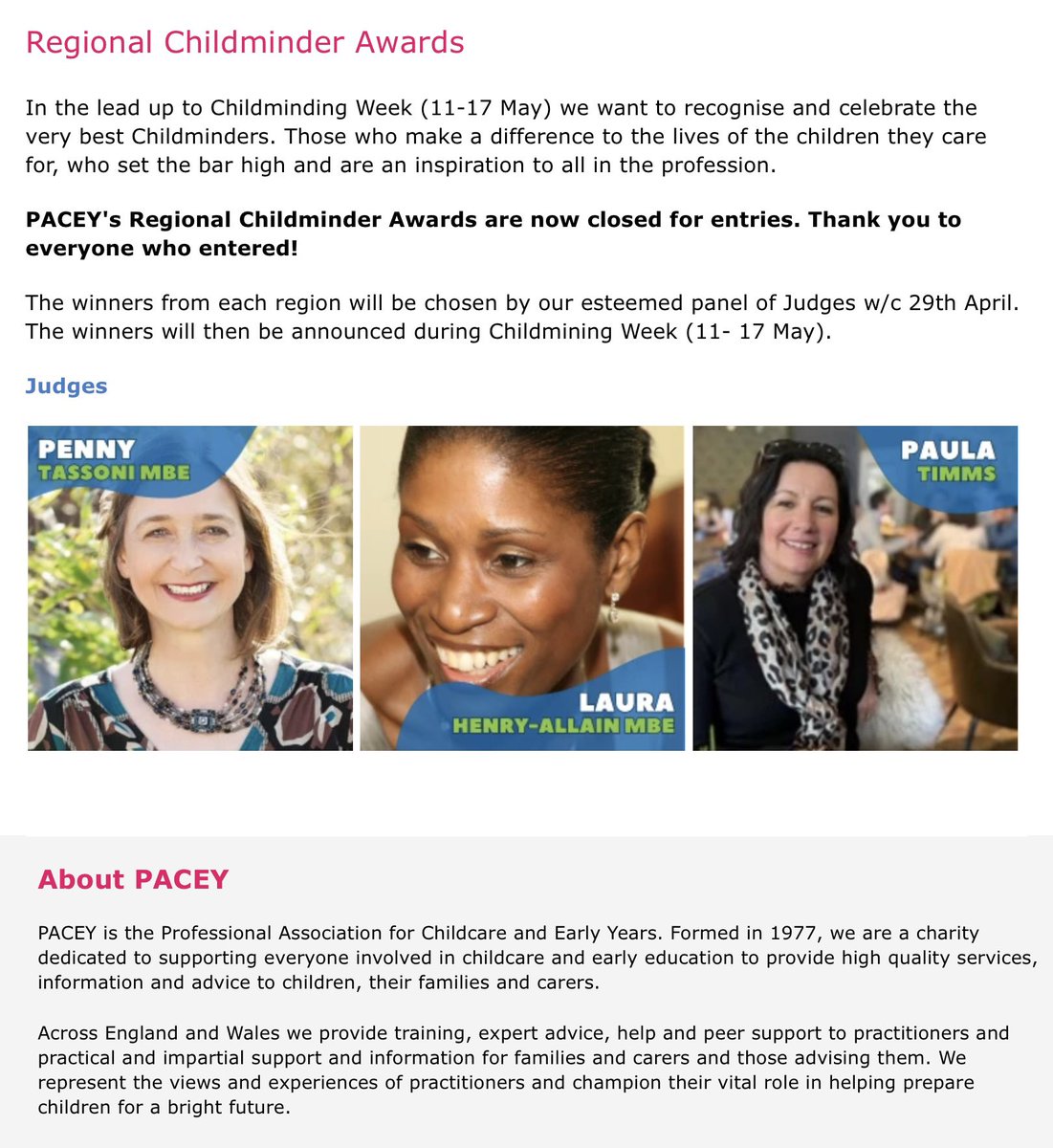 Very excited to be playing a part in celebrating #childmindingweek2024 🙌🏽🙌🏽 (11-17 May) As well as judging the childminding awards which are of an exceptionally high standard, I’ll be joining @PACEYCymru colleagues in my role as @PACEYchildcare board trustee at the Senedd 🫶🏽