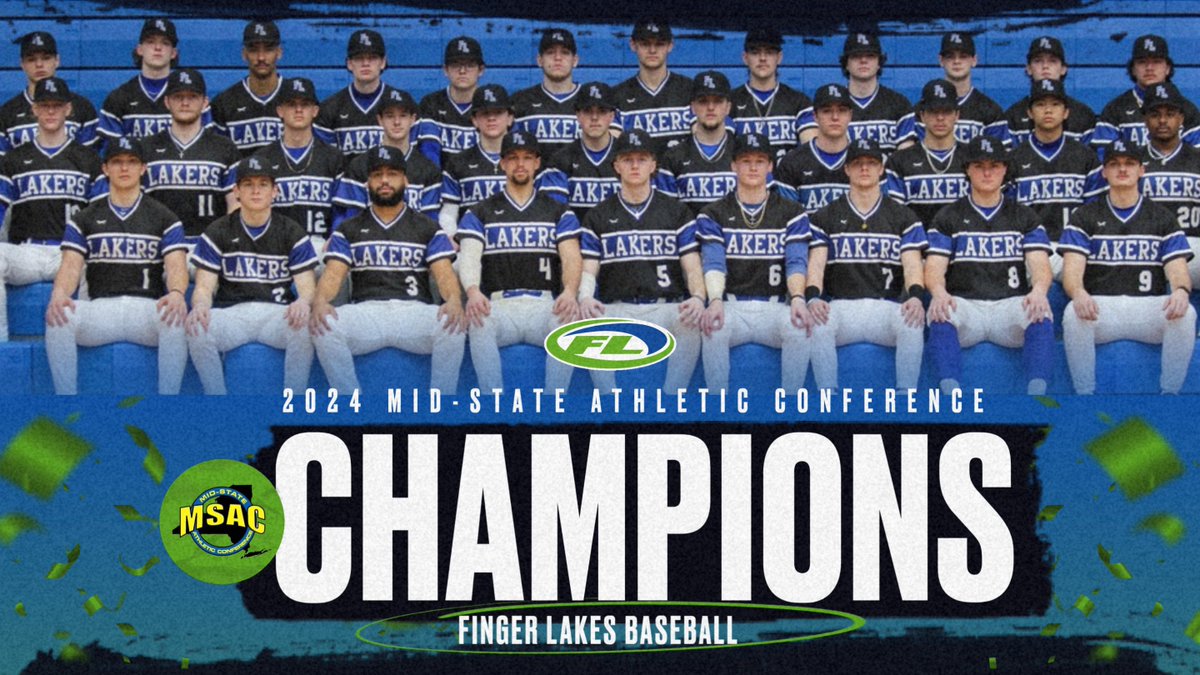 FLCCAthletics's tweet photo. Lakers baseball is the 2024 Mid-State Athletic Conference (MSAC) Champions! 

Congratulations to all our student-athletes who received All-Conference honors and to head coach, Sean Marren, for being named MSAC Coach of the Year!

#FLCCAthletics | #LakerPride