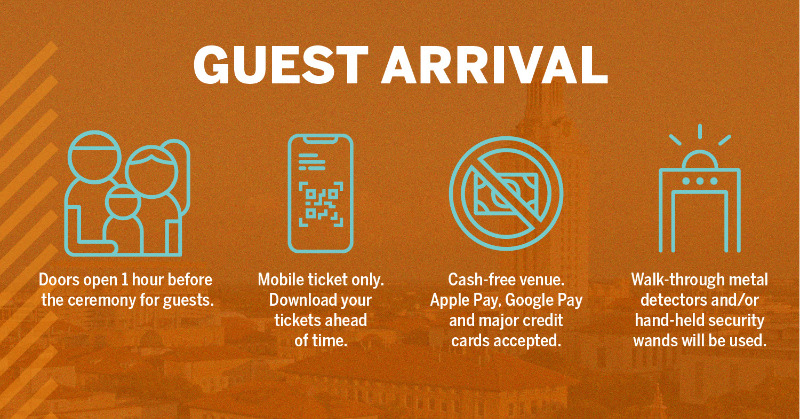 TexasScience's tweet photo. Going to the @UTAustin College of Natural Sciences Graduation on May 11 at @MoodyCenterATX? Know before you go!
Don’t see what you need in these slides? Find security info, maps, tips & suggestions to help the big day go smoothly at https://t.co/Dn3mvOO4it.
#CNSGrad24 #UTGrad24