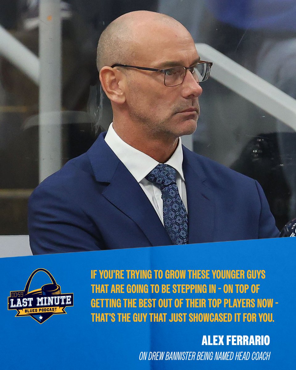 The Last Minute Blues Podcast is back with a new episode to discuss the hiring of Drew Bannister, this summer's #NHLDraft and more! 🎧 stlblues.me/3PtdJOM