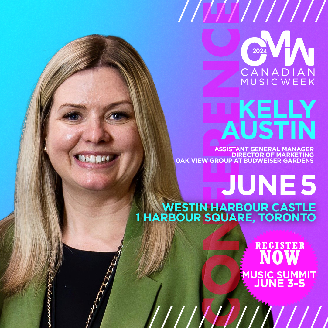 We are thrilled to announce Kelly Austin, Assistant General Manager, Director of Marketing, Oak View Group at Budweiser Gardens, as a speaker for #CMW2024. To see the full lineup and program schedule, visit cmw.net. Passes are on sale now! bit.ly/4cZwpAE