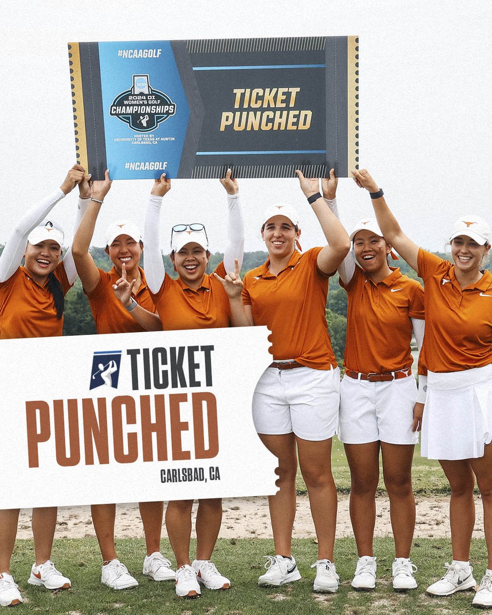 TICKET PUNCHED 🎟🤘 32nd NCAA Championship appearance secured #HookEm