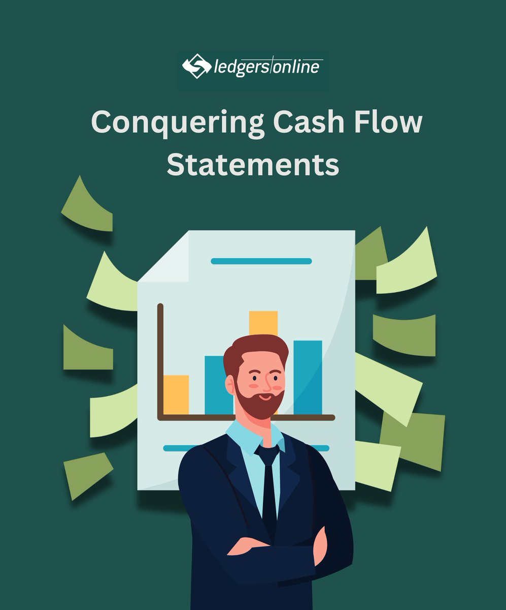 Need help conquering cash flow statements?
What are they, how to read them , and how to prepare your own. Get the full rundown in our latest blog post: ledgersonline.com/blog/understan… 

#BookkeepingSimplified #financialreporting #SmallBusinessSuccess  #SmallBusiness