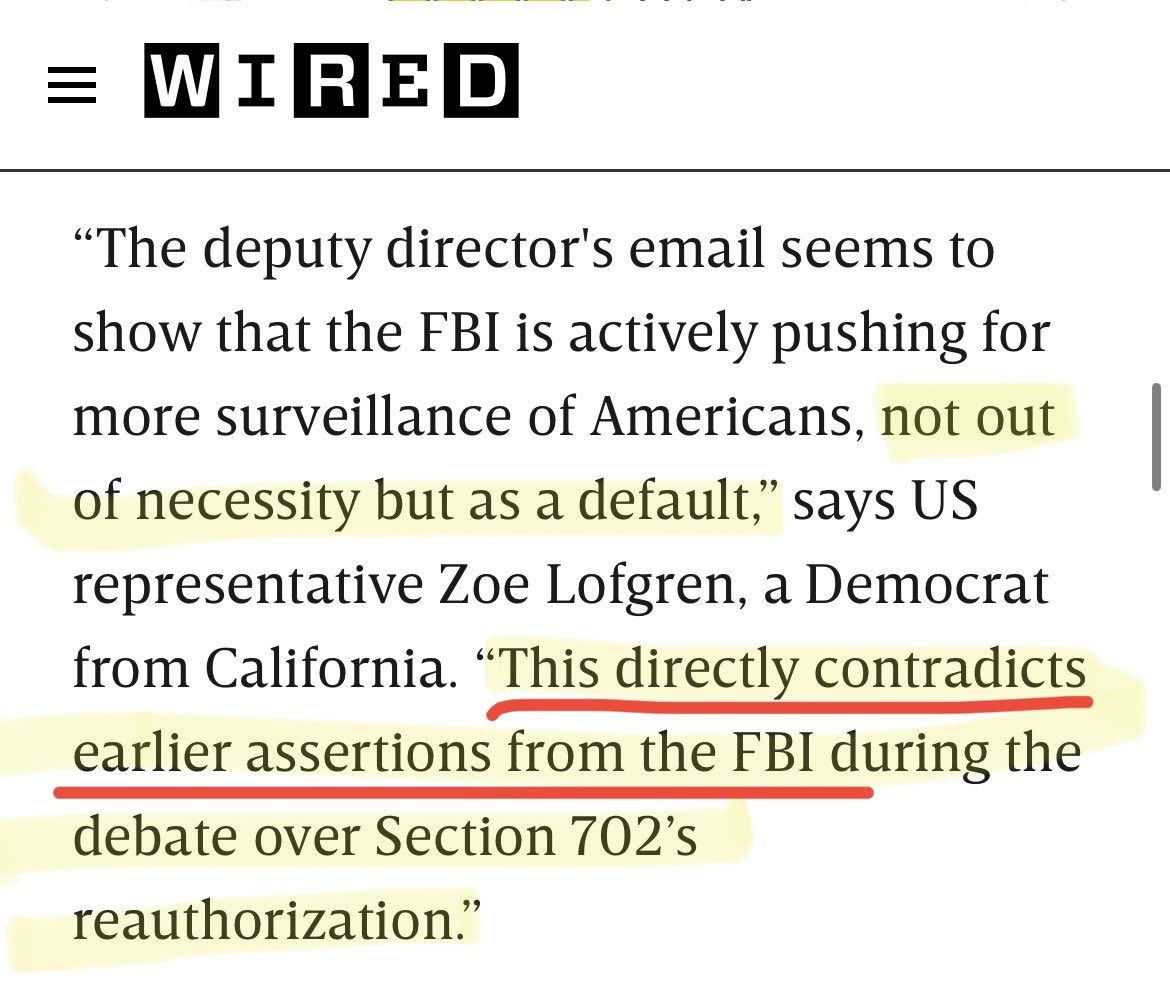 Pour another one out for Blob Lobomitized members of Congress who approved FBI Corruption Infinity Powers then complained just weeks later “b-b-but the FBI pinky promised me they wouldn’t doooo this…”