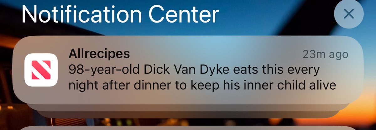￼Goddamnit @Allrecipes, for a fraction of a second there at first glance you made me think Dick Van Dyke had died (also because of mentioning his age first.)

Don’t do that to me!