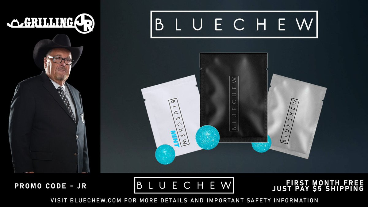 Hey fellas, isn't time you give your special someone the best you got? Try BlueChew FREE when you use our promo code JR at checkout--just pay $5 shipping. That’s bluechew.com , promo code JR to receive your first month FREE.