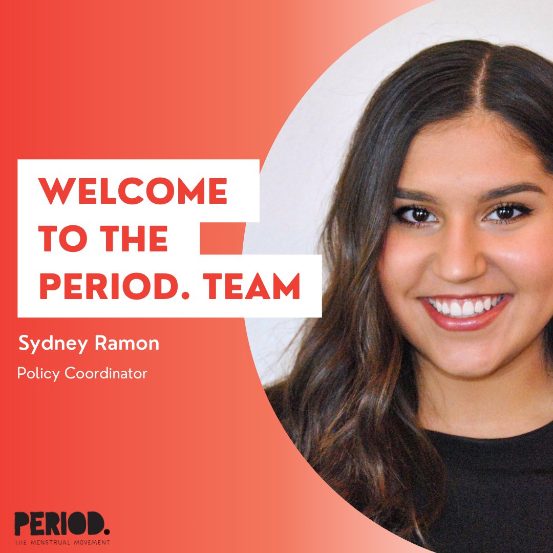 We are so happy to welcome our Policy Coordinator, Sydney Ramon to the PERIOD. Team! 🩸🎈 Sydney looks forward to working alongside our incredible chapters, volunteers, partners, and team to advance menstrual equity through policy change! Let's give Sydney a warm welcome! 👐