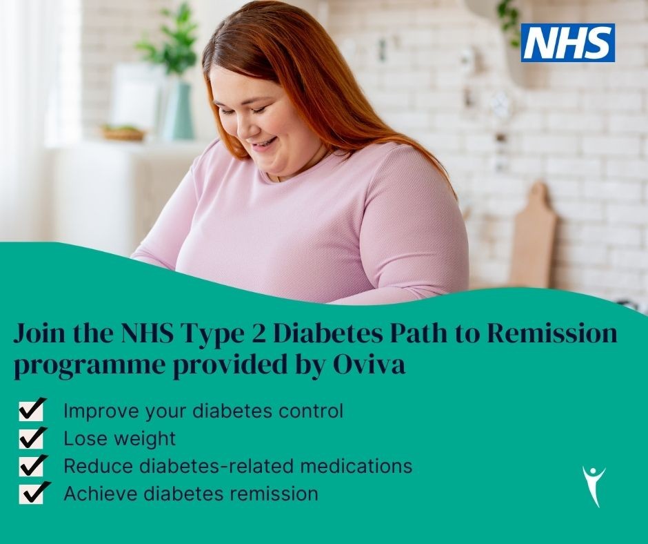 Want to lose weight and have better control of your Diabetes? If you've been diagnosed with Type 2 within the last 6 years you may be eligible to take part in our free programme. Learn more at: bit.ly/3TNuRk9 and talk to your GP about being referred.