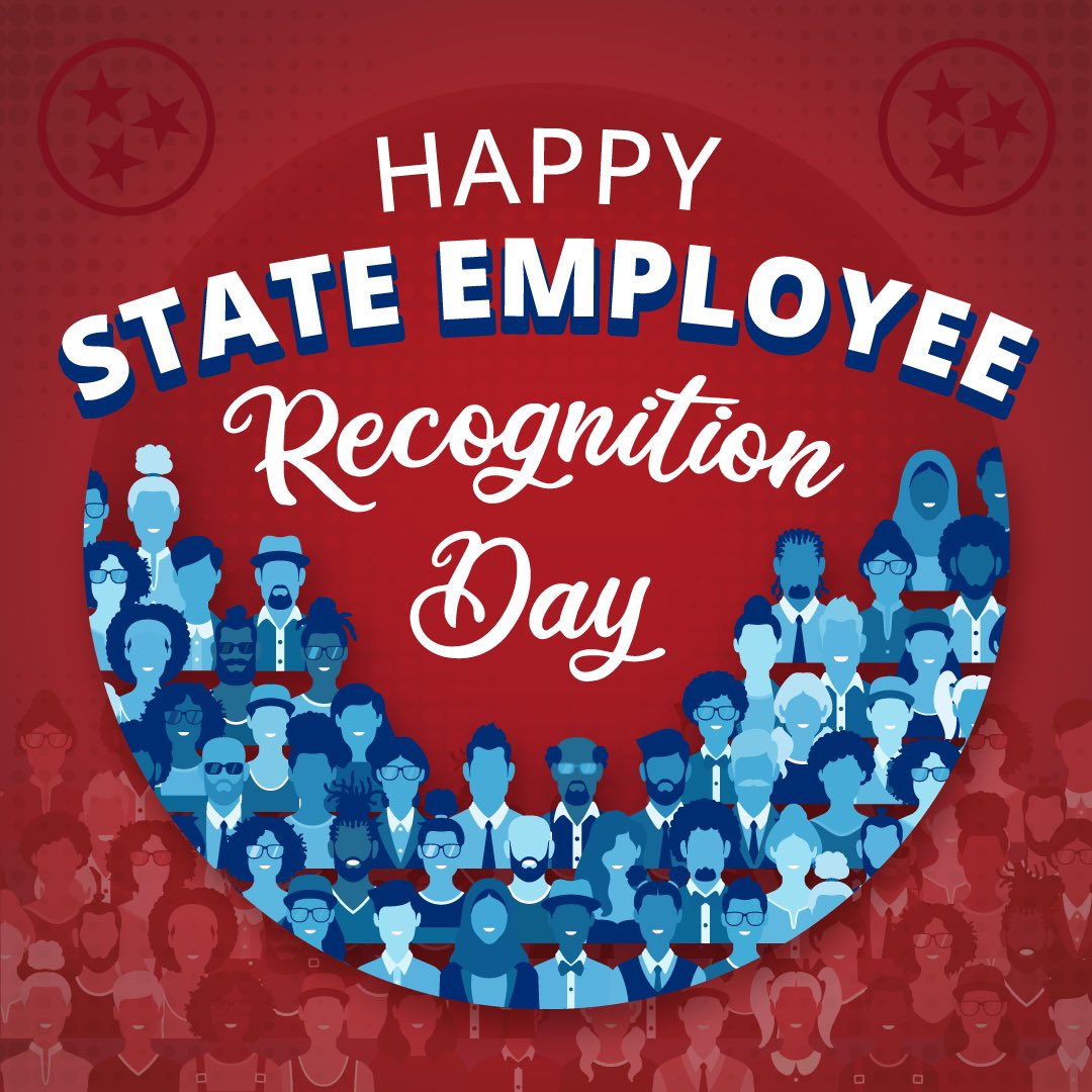 Happy State Employee Recognition Day, Tennessee. Today & every day, we thank TN state employees for their dedication & service to Tennesseans across the Volunteer State.