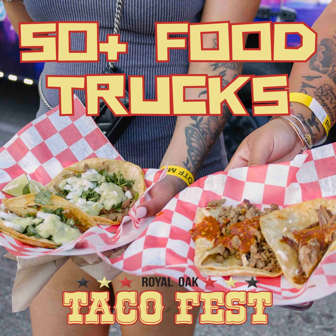 TacoFestRO's tweet photo. Royal Oak Taco Fest  will have a number of different activities for everyone to enjoy! From 50+ food trucks, live music over 3 stages, Free Kid Zone and so much more! If you buy your tickets now, you can save up to 25%
https://t.co/WkcyL97BdT https://t.co/cAP4hWiLtY